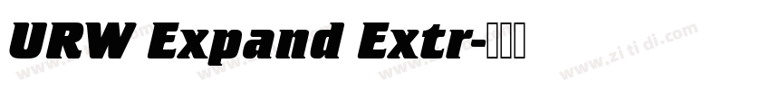 URW Expand Extr字体转换